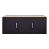 Dulap de haine Alvia sonoma-antracit three-leaf wardrobe, 150x51x60 cm - Sonoma-Antracit