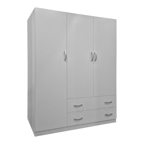 Dulap de haine Three-leaf wardrobe cu 2 drawers Alvia, Diverse culori, 150x51x180cm