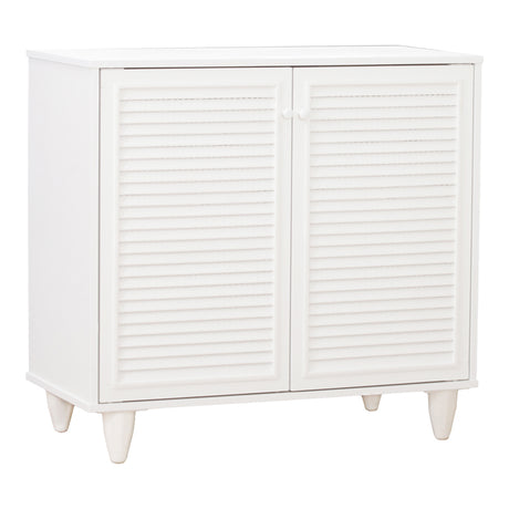 Dulap de pantofi Ronan, Lemn, Alb, 70x35x66 cm