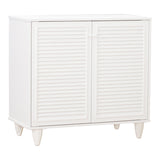 Dulap pantofi Ronan, 71x35x66 cm - Alb