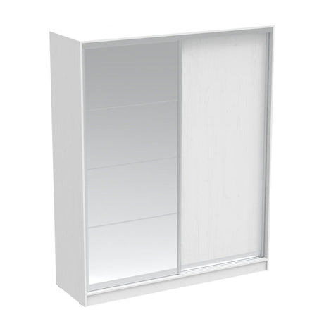 Dulap dormitor cu 2 usi glisante cu oglinda Aparador, Sonoma, 180x60x220 cm