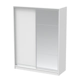 Dulap dormitor cu oglinda Korredor, Alb, 160x60x220 cm - Alb