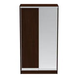 Dulap Korredor cu usi glisante si oglinda, 120x60x220 cm - Nuc