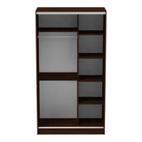 Dulap Korredor cu usi glisante si oglinda, 120x60x220 cm - Nuc