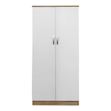 Dulap Athos cu 2 usi, 80x42x180 cm - Sonoma-Alb