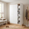 Dulap Haine Adore Base, 3 usi, Alb, 120 x 197 x 52 cm