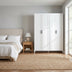 Dulap Haine Adore Country, 4 usi, Alb, 180x224x62 cm, detaliu produs