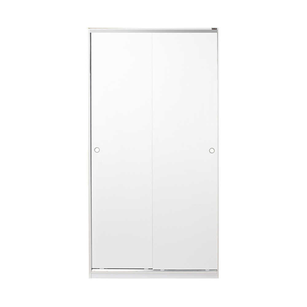Dulap Haine Adore cu 2 usi glisante si 6 compartimente, Alb, 94x182x52 cm