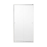 Dulap Haine Adore cu 2 usi glisante si 6 compartimente, Alb, 94x182x52 cm