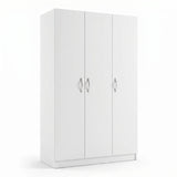 Dulap Haine Adore Diamond 3 Usi cu umeras, Alb, 80x45x170 cm