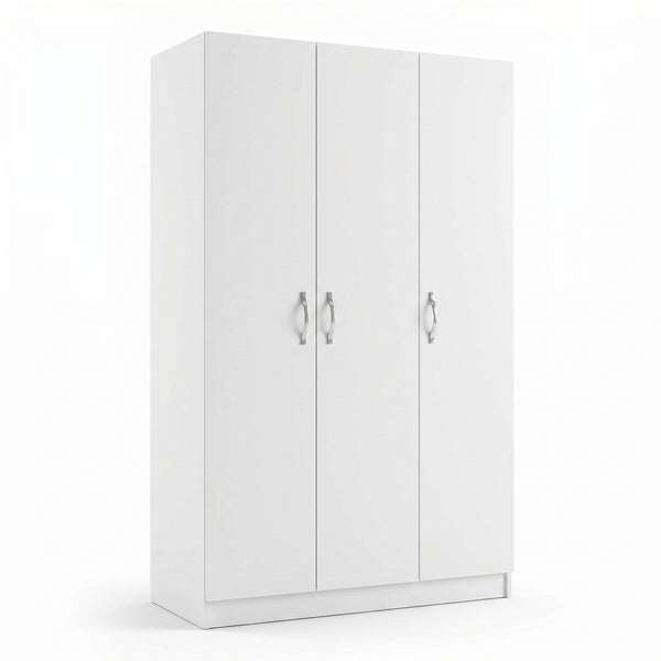 Dulap Haine Adore Diamond 3 Usi cu umeras, Alb, 80x45x170 cm
