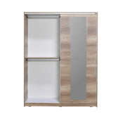 Dulap Haine Adore Elit XL, 2 usi glisante cu oglinda si 3 umarase, Lemn, Natural - Sonoma, 160x207x60 cm, foto produs 8