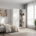 Dulap Haine Adore Hampton, 3 usi, Alb, 103 x 185 x 52 cm