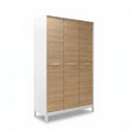 Dulap Haine Adore London, 3 usi, Alb - Stejar, 120 x 202 x 52 cm