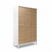 Dulap Haine Adore London, 3 usi, Alb - Stejar, 120 x 202 x 52 cm