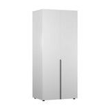 Dulap Haine Adore Oryana cu 2 usi si umeras, Alb - Nuc, 90x210x62 cm - Alb