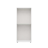 Dulap Haine Adore Oryana cu 2 usi si umeras, Alb - Nuc, 90x210x62 cm - Alb