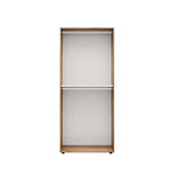 Dulap Haine Adore Oryana cu 2 usi si umeras, Alb - Nuc, 90x210x62 cm - Nuc