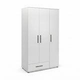 Dulap Haine Adore Trendline, 3 usi, 1 sertar, Alb - Stejar, 103x187x52 cm - Alb