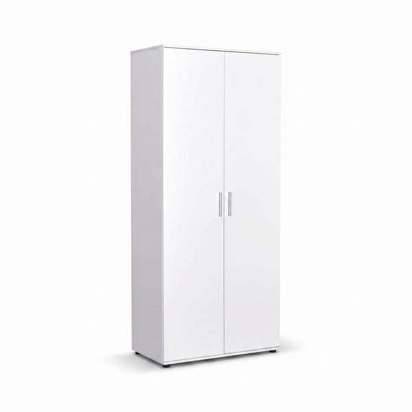 Dulap Haine Adore Trendline cu 2 usi si umeras, Alb - Stejar, 80x187x47 cm