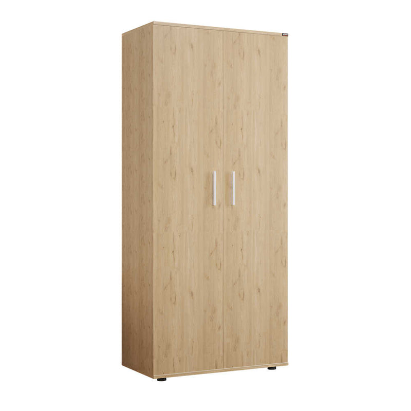 Dulap Haine Adore Trendline cu 2 usi si umeras, Alb - Stejar, 80x187x47 cm
