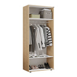 Dulap Haine Adore Trendline cu 2 usi si umeras, Alb - Stejar, 80x187x47 cm - Dulap Haine Adore Trendline cu 2 usi si umeras, Alb - Stejar, 80x187x47 cm