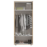 Dulap Haine Adore Trendline cu 2 usi si umeras, Alb - Stejar, 80x187x47 cm - Dulap Haine Adore Trendline cu 2 usi si umeras, Alb - Stejar, 80x187x47 cm