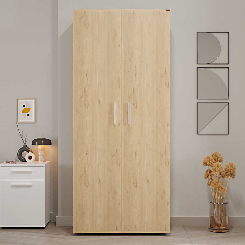 Dulap Haine Adore Trendline cu 2 usi si umeras, Alb - Stejar, 80x187x47 cm