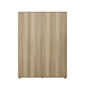 Dulap Haine Adore Trendline cu 4 usi, Natur, 137x187x51 cm