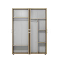 Dulap Haine Adore Trendline cu 4 usi, Natur, 137x187x51 cm