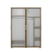 Dulap Haine Adore Trendline cu 4 usi, Natur, 137x187x51 cm