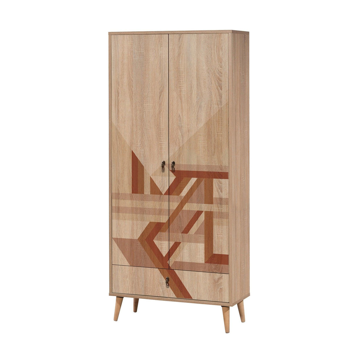 Dulap Haine City Gardrop Cat 5, Multicolor, 190x45x100 cm