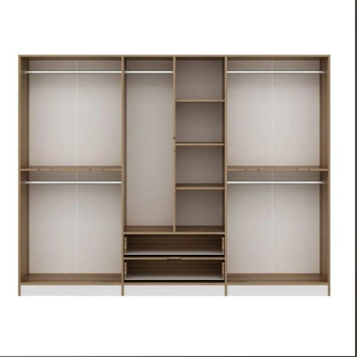 Dulap Haine Elina - 7927, Auriu, 270x210x52 cm