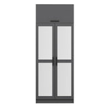 Dulap Haine Kale - 2224, Gri, 90x255x52 cm