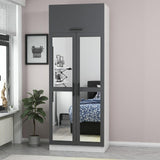 Dulap Haine Kale - 2227, Gri, 90x235x52 cm