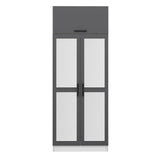 Dulap Haine Kale - 2227, Gri, 90x235x52 cm