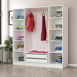 Dulap Haine Kale Country - 2449, Alb, 180x190x52 cm