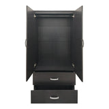 Dulap Athos cu 6 usi, sertare si loft, 240x42x240 cm - Nuc