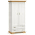 Dulap Jaden frunze duble Stejar Auriu alb antic 101x62x197,5cm