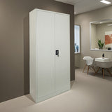 Dulap multifunctional Zogi, Metal, 90x45x180 cm - Gri
