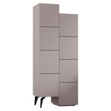 Dulap Multicolorfunctional Dulap romane Latte, Bej, 62x37x155 cm