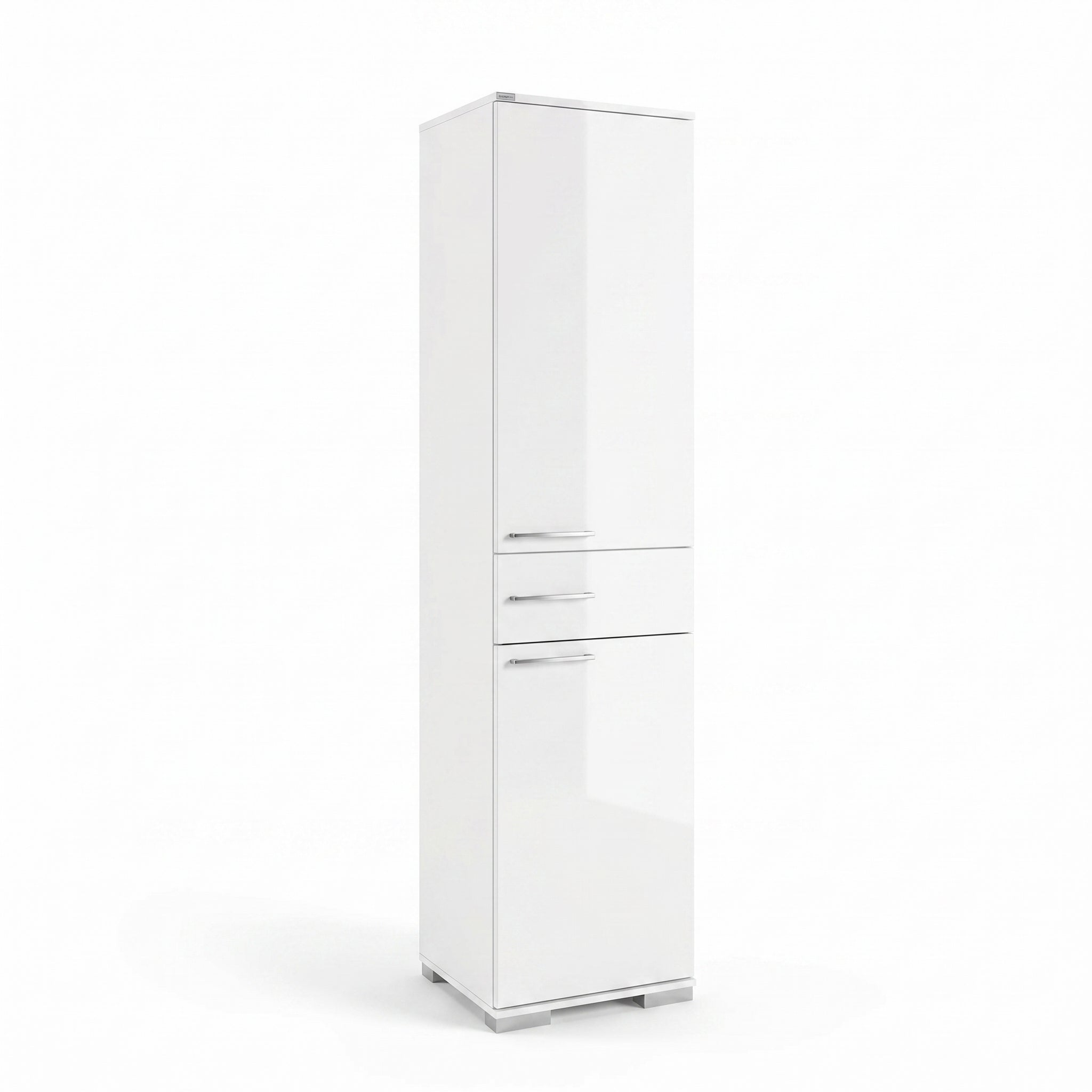 Dulap Multifunctional Adore Diamond, 2 usi, 1 sertar, Alb Lucios