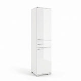 Dulap Multifunctional Adore Diamond, 2 usi, 1 sertar, Alb Lucios, 45x187x40 cm
