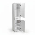 Dulap Multifunctional Adore Diamond, 2 usi, 1 sertar, Alb Lucios, 45x187x40 cm, foto produs 7
