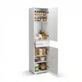Dulap Multifunctional Adore Diamond, 2 usi, 1 sertar, Alb Lucios, 45x187x40 cm, foto produs 8