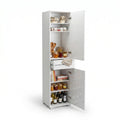 Dulap Multifunctional Adore Diamond, 2 usi, 1 sertar, Alb Lucios, 45x187x40 cm, foto produs 10