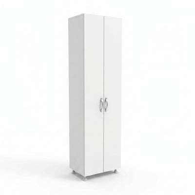 Dulap multifunctional Adore Diamond, 8 rafturi, 2 Usi, Alb 50x181x37 Cm