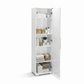 Dulap Multifunctional Adore Diamond, Usa reversibila, 5 rafturi, Alb, 45x169x32 cm, foto produs 6