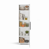 Dulap Multifunctional Adore Diamond, Usa reversibila, 5 rafturi, Alb, 45x169x32 cm, foto produs 9