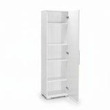 Dulap Multifunctional Adore Diamond, Usa reversibila, 5 rafturi, Alb, 45x169x32 cm